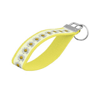 Daisy Flower Wrist Keychains