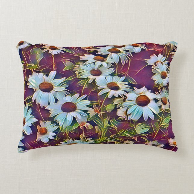 DAISY FLOWERS    ACCENT PILLOW (Front)