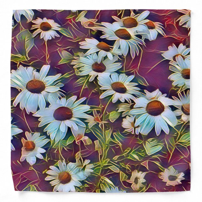 DAISY FLOWERS   BANDANA (Front)