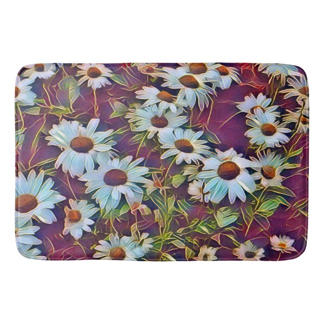 DAISY FLOWERS    BATH MAT (Front)