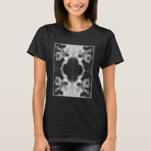 Daisy Flowers Black And White Abstract T-Shirt