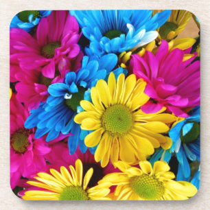 Daisy Flowers Blossoms Love Destiny Shower Party Beverage Coaster
