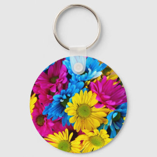 Daisy Flowers Blossoms Love Destiny Shower Party Keychain