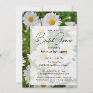 Daisy Flowers Bridal Shower  Invitation