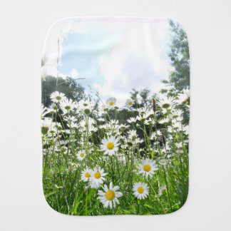 Daisy Flowers Burp Cloth