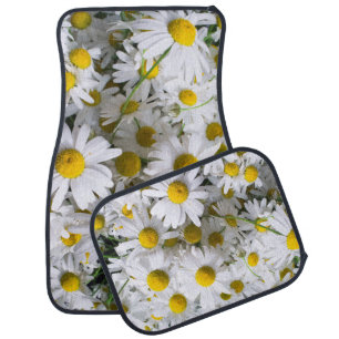 Daisy flowers car floor mat