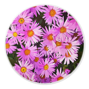 DAISY FLOWERS CERAMIC KNOB