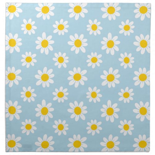 Daisy flowers cloth napkin