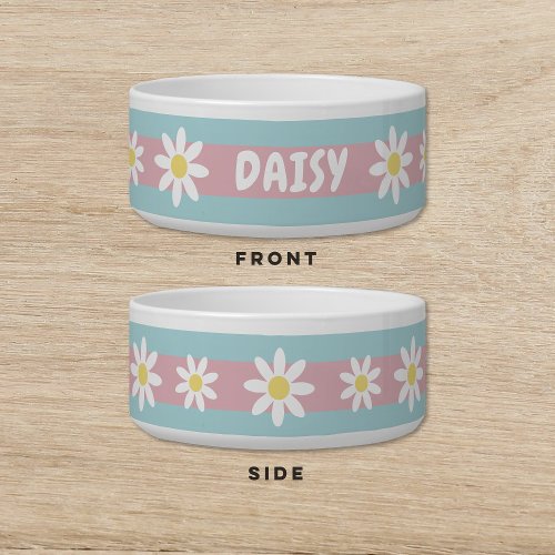 Daisy Flowers Dog Cat Pet Bowl