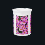 DAISY FLOWERS DRINK PITCHER<br><div class="desc">A watercolor of pretty pink daisies.</div>