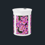 DAISY FLOWERS DRINK PITCHER<br><div class="desc">A watercolor of pretty pink daisies.</div>
