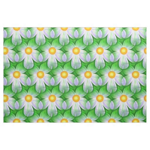 daisy flowers fabric