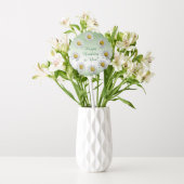 Daisy Flowers Floral Pattern Birthday Balloon (Vase)