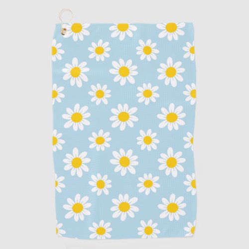 Daisy flowers golf towel