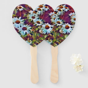 DAISY FLOWERS HAND FAN