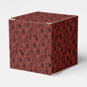 Daisy Flowers In Burgundy Nature Pattern Favor Boxes
