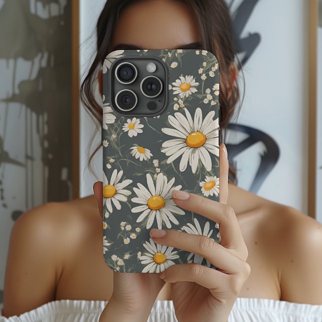 Daisy Flowers iPhone Case Gift for Her or Mom (Daisy Flowers Phone Case for her, mom, grandma, girls Birthday or Graduation Gift)