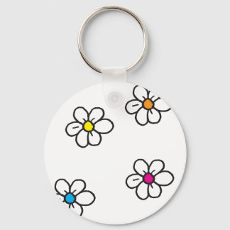 Daisy Flowers Keychain