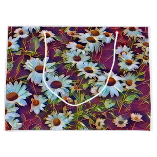DAISY FLOWERS LARGE GIFT BAG