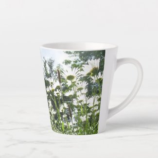 Daisy Flowers Latte Mug