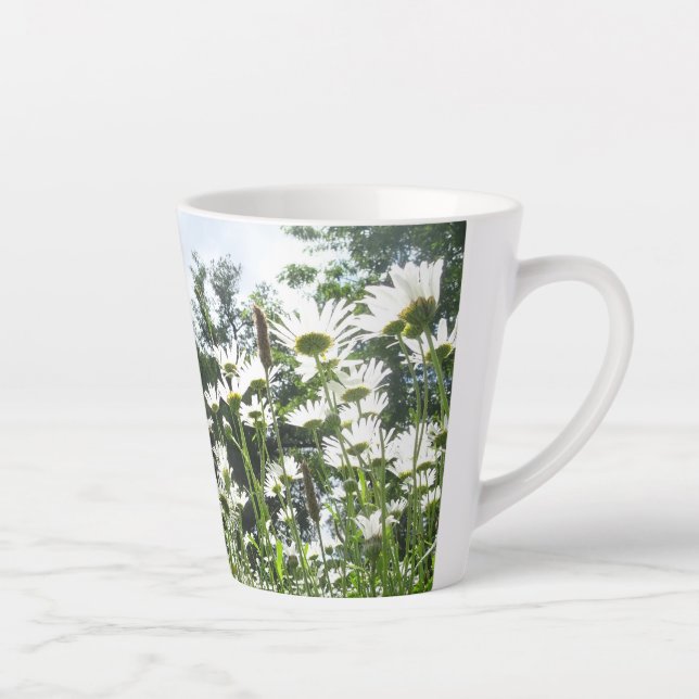 Daisy Flowers Latte Mug (Right)