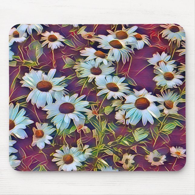 DAISY FLOWERS   MOUSE PAD (Front)