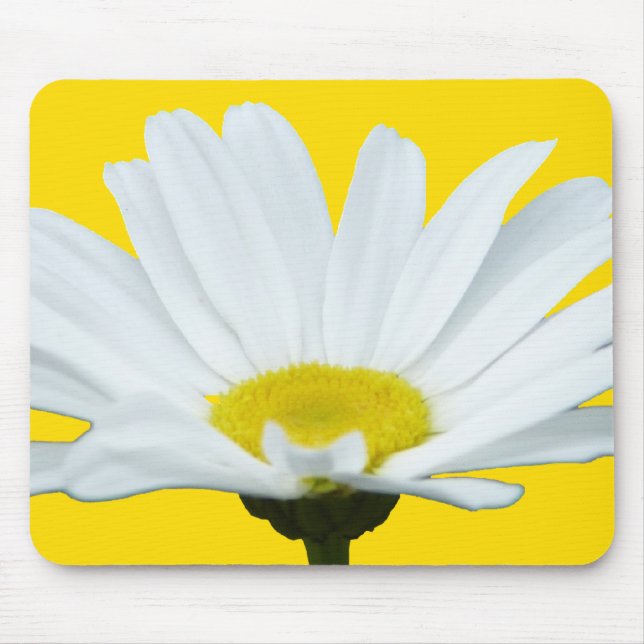 Daisy Flowers Mousepad  Daisy Computer Gifts (Front)