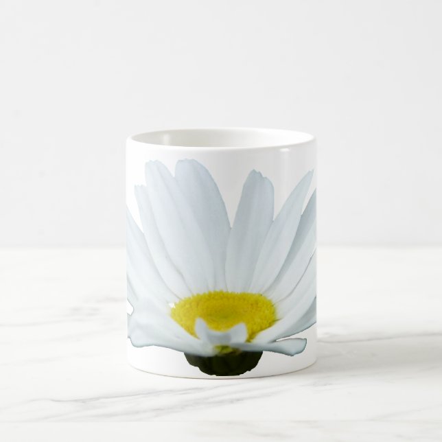 Daisy Flowers Mug Coffee Cup White Daisies Cup (Center)