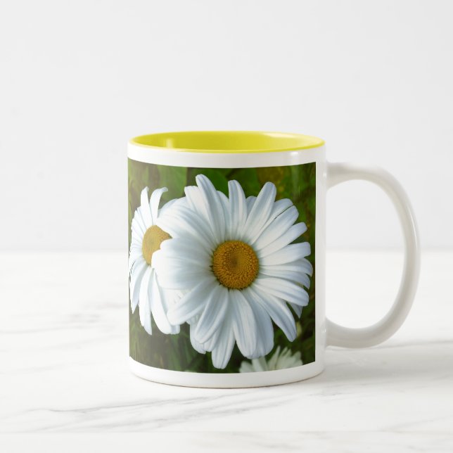 Daisy Flowers Mug Coffee Cup White Daisies Cup (Right)