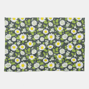Daisy Flowers Pattern Kitchen Towel