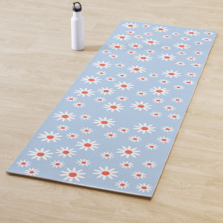 Daisy Flowers Pattern Yoga Mat