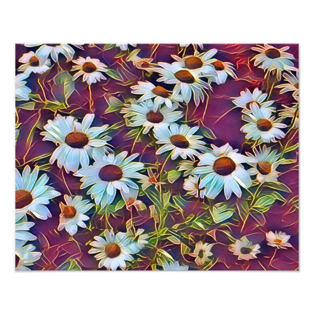 DAISY FLOWERS   PHOTO PRINT (Front)