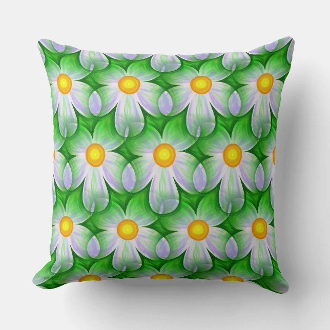 daisy flowers pillow (Front)