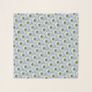 Daisy Flowers Scarf Personalized Wildflower Scarf