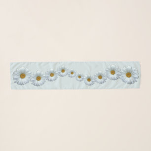 Daisy Flowers Scarf Personalized Wildflower Scarf