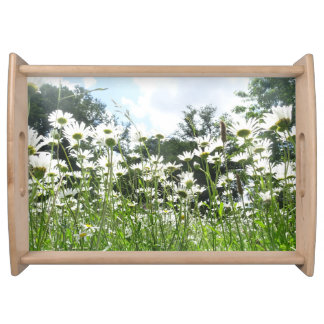 Daisy Flowers Serving Tray
