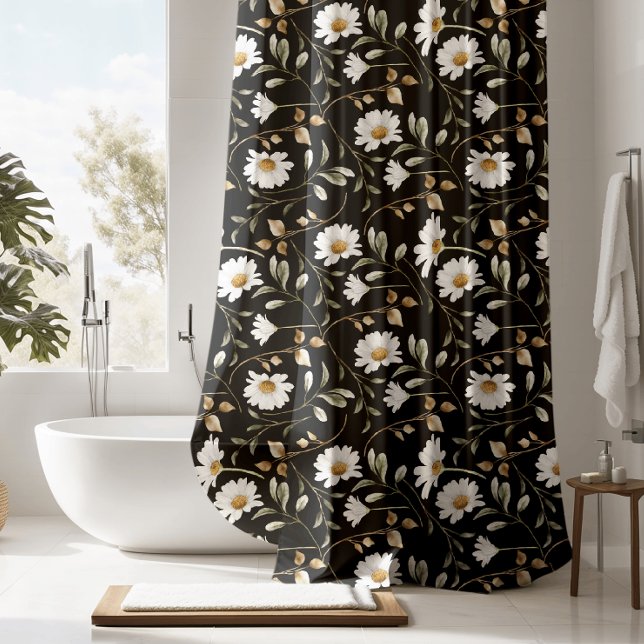 Daisy Flowers Shower Curtain (Creator Uploaded)