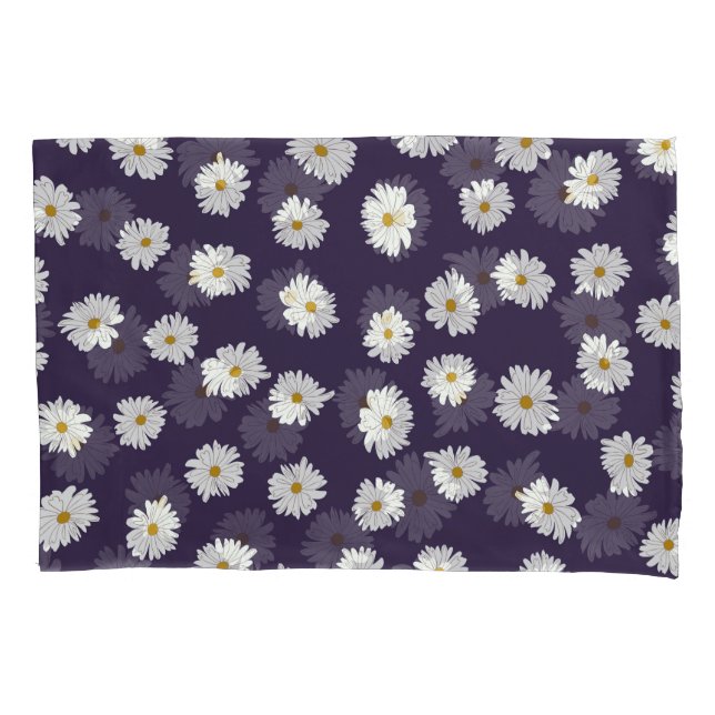 Daisy flowers: small, seamless pattern. pillow case (Front)