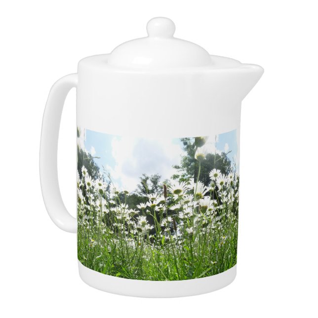 Daisy Flowers Teapot (Left)