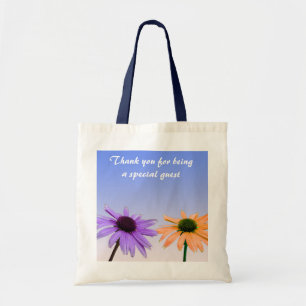 daisy flowers thank you tote bag