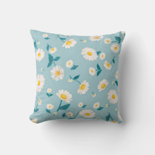 Daisy flowers Throw Pillow
