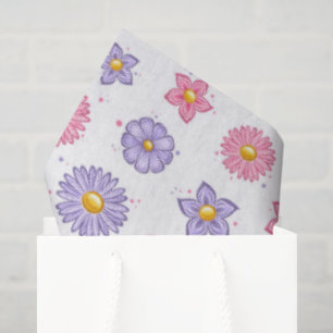 Daisy Flowers Tissue Paper