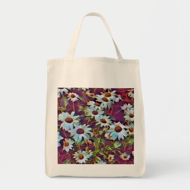 DAISY FLOWERS  TOTE BAG (Front)