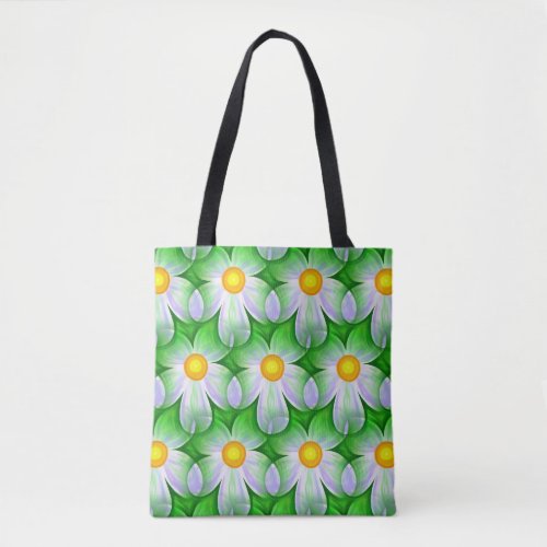 daisy flowers tote bag