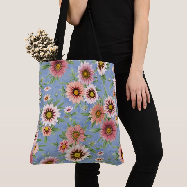 Daisy Flowers Tote Bag (Close Up)