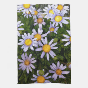 Daisy Flowers, White Yellow Flower, Nature Daisies Kitchen Towel