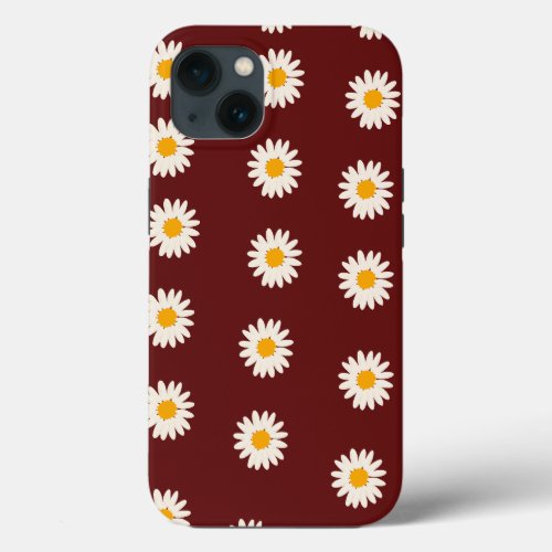 daisy flowers with unique color iPhone 13 case