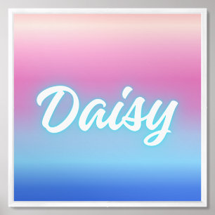 Daisy – Fresh Delicate Name Concept Framed Art