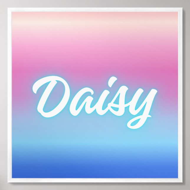 Daisy – Fresh Delicate Name Concept Framed Art (Framed Front)