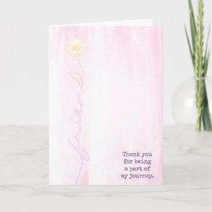 Daisy Friend Thank You Card